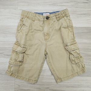 CAT & JACK Boys Tan Khaki Cargo Shorts Size 7